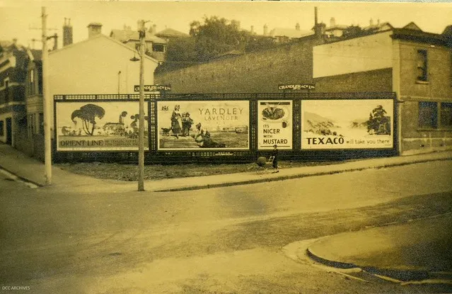 Advertising at Maclaggan Street 1935