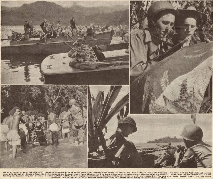 Heavy fighting against Japanese in New Guinea: Allies capture Mubo in drive on Lae and Salamaua