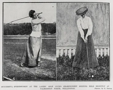 Image: Successful Sportswomen At The Ladies Golf Club's Championship Meeting Held Recently At Palmerston North, Wellington