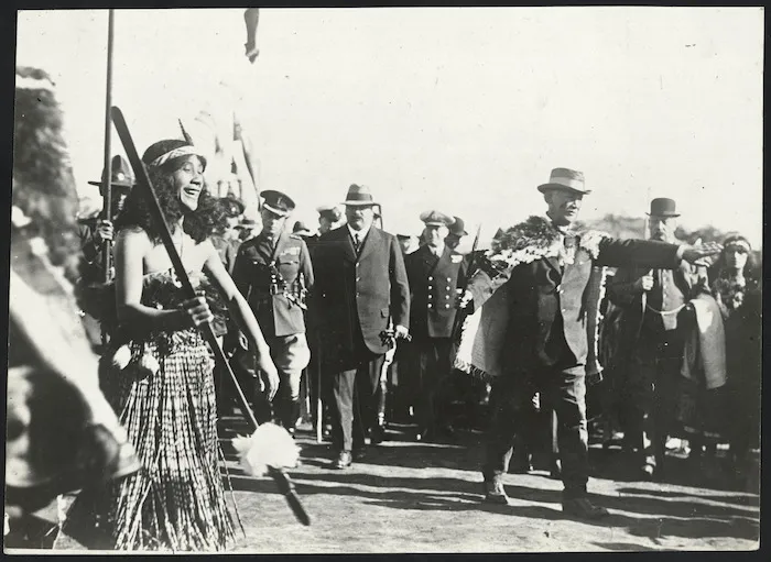 Edward Prince of Wales visiting Rotorua, New Zealand