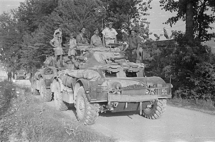 Group of soldiers which took Peter Fraser forward near Sora, Italy - Photograph taken by George Robert Bull