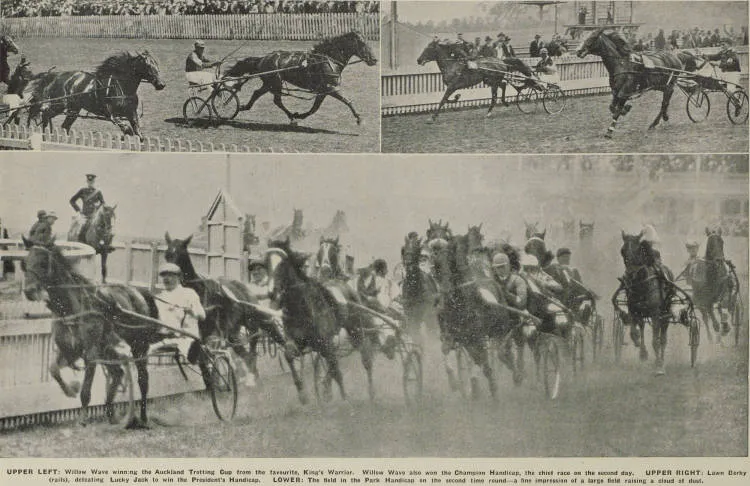 Auckland Trotting Club race meeting at Alexandra Park