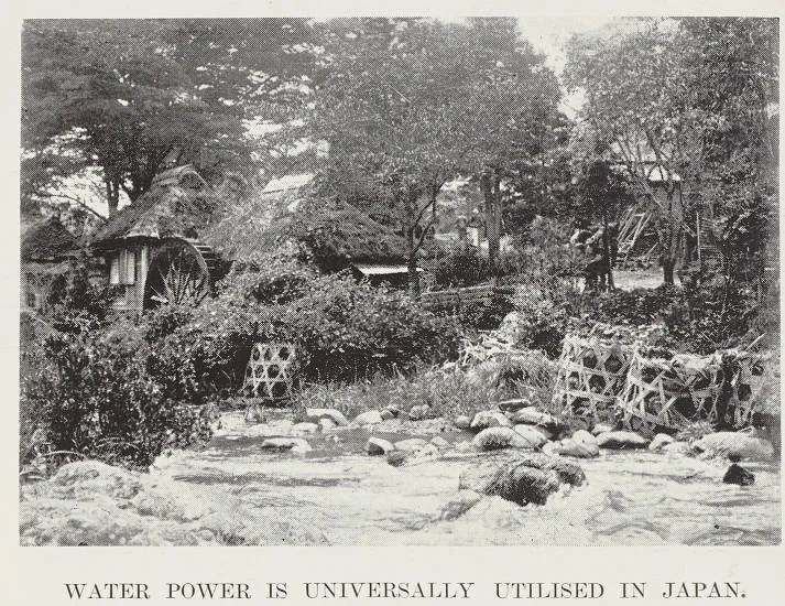 Water power is universally utilised in Japan