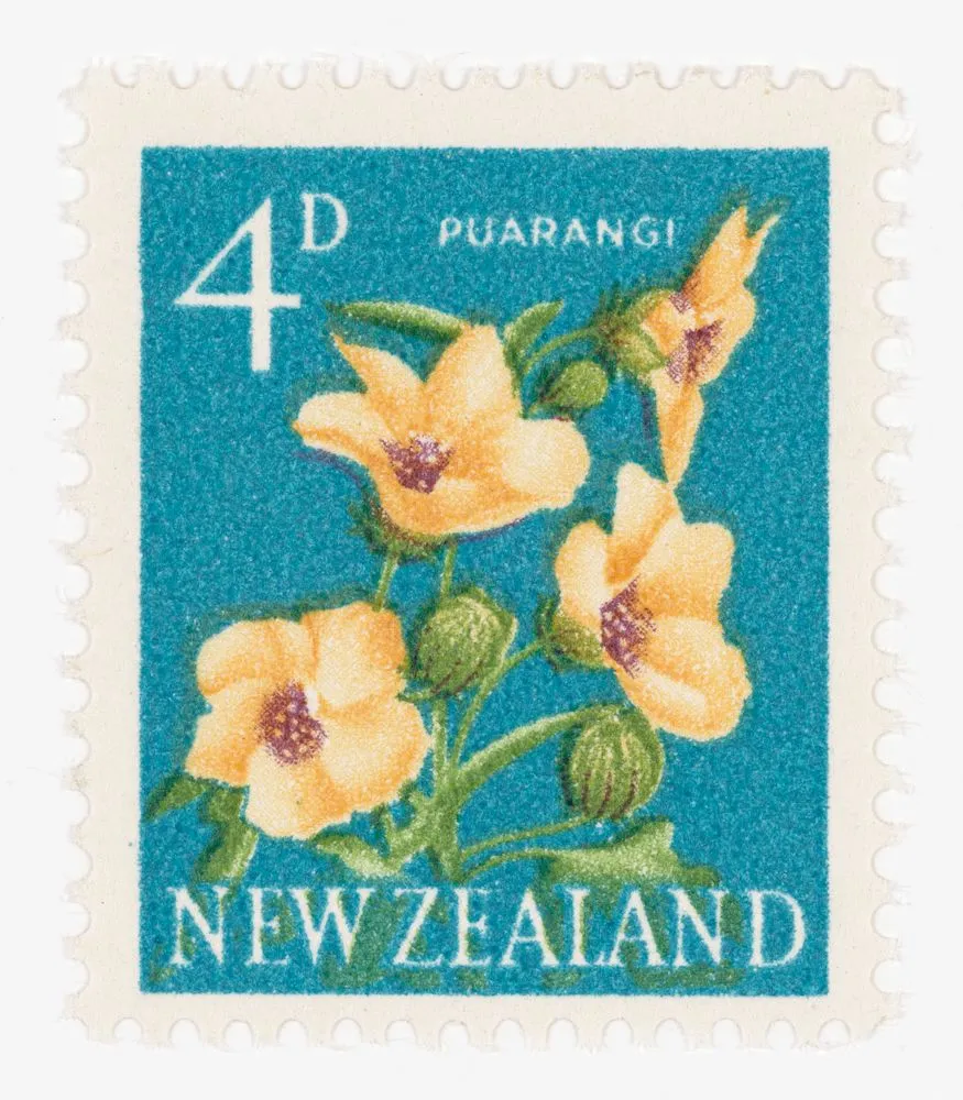 Issued four penny pictorial definitive stamp