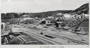 Image: A GOVERNMENT SAWMILL AT KAKAHI