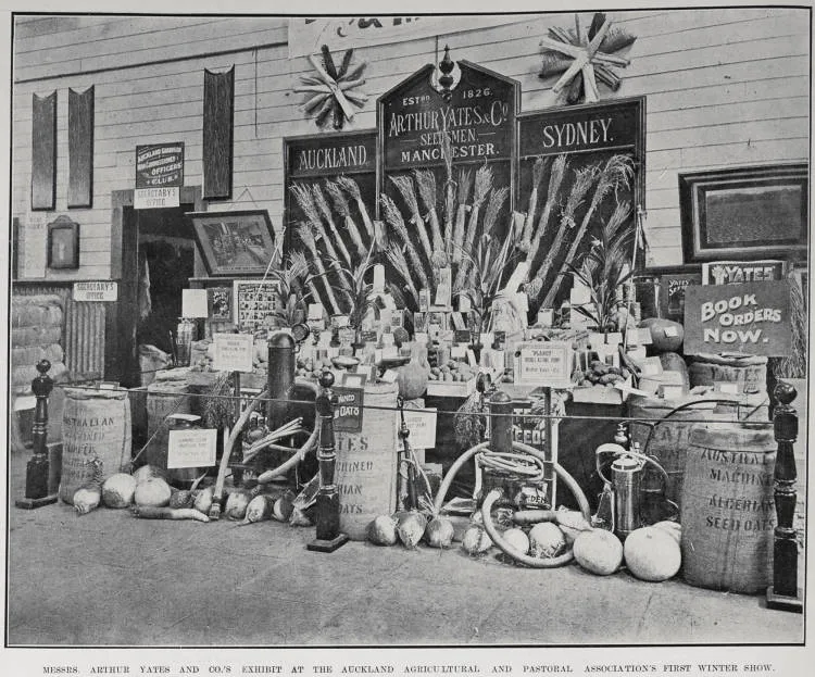 MESSRS. ARTHUR YATES AND CO.'S EXHIBIT AT THE AUCKLAND AGRICULTURAL AND PASTORAL ASSOCIATION'S FIRST WINTER SHOW