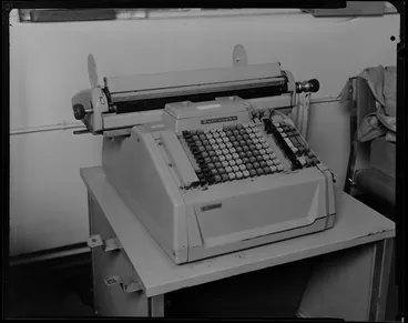 Image: Burroughs typewriter in office