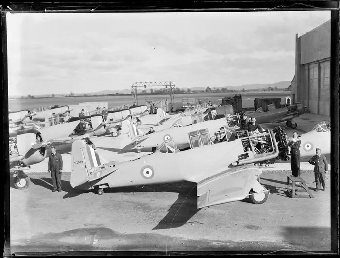 Royal New Zealand Air Force base, Hobsonville, Harvard planes