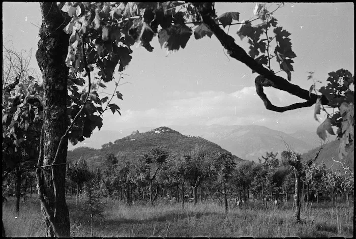 Hilltop village of Brocca, Italy, taken by elements of the Maori Battalion in World War II - Photograph taken by George Kaye