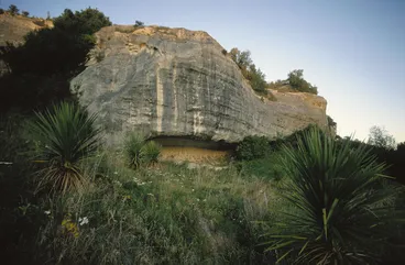 Image: Maori rock drawing sites at Raincliff