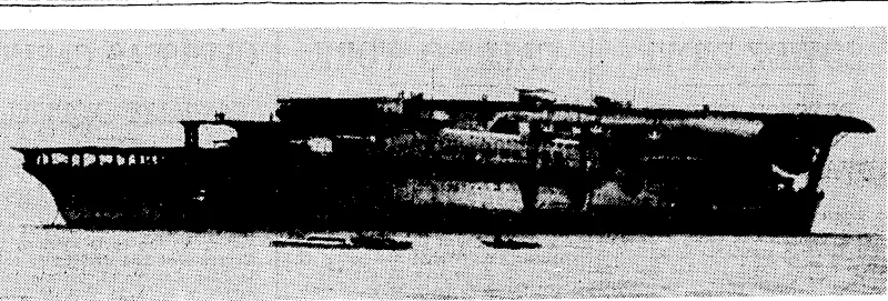 A Japanese aircraft-carrier. It ivas reported yesterday that an aircraft-carrier had been sunk in the Strait of Macassar. (Evening Post, 28 January 1942)