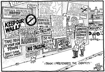 Image: "I think I preferred the graffiti" 5 March, 2009