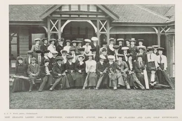 Image: New Zealand Ladies' Golf Championship, Christchurch, August, 1906