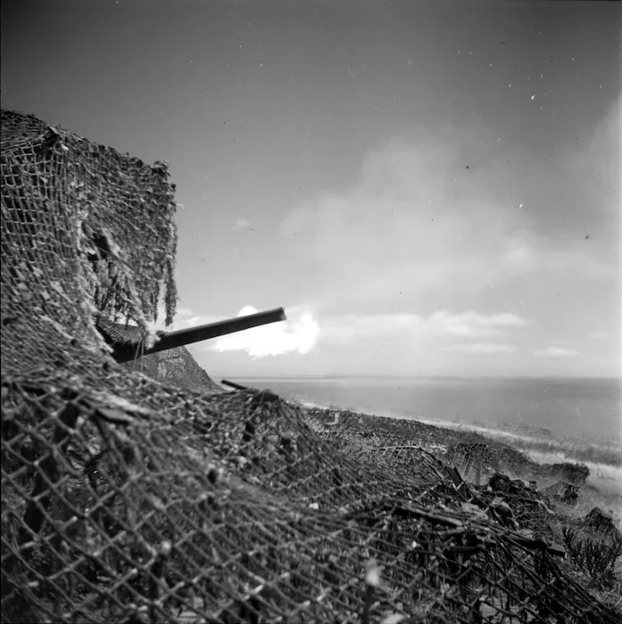 Gun at Godley Heads, Lyttelton
