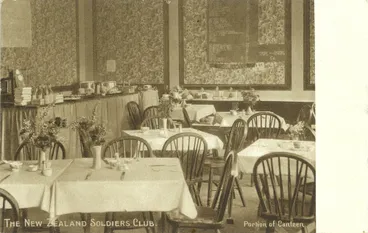 Image: The New Zealand Soldiers Club: portion of canteen