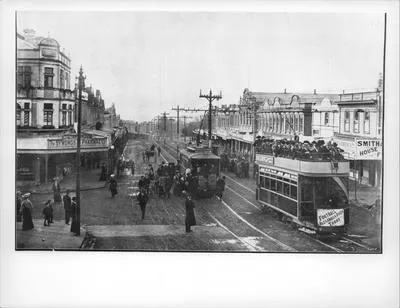 Upper Symonds Street looking North towards central city