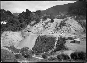Image: Construction of Anderson Park extension, Wellington