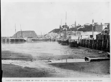 Image: Point Britomart from Queen Street Wharf, 1876