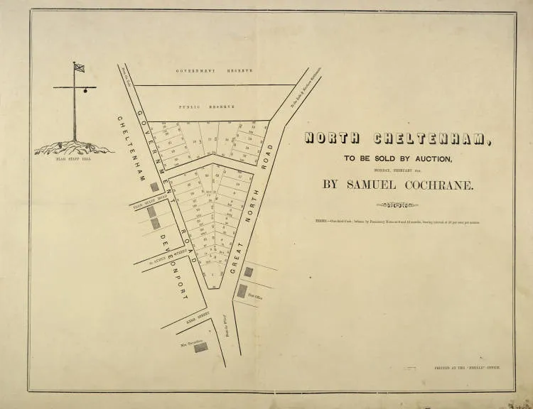 North Cheltenham, to be sold by auction, Monday February 6th by Samuel Cochrane