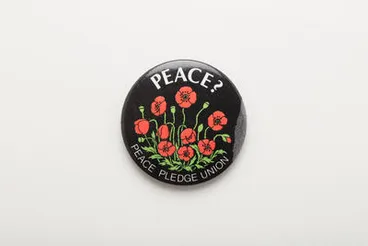 Image: badge, protest