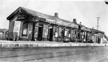 Image: Repairs at Carterton Railway Station