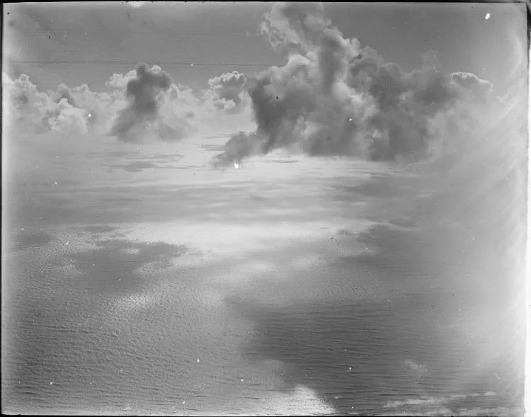 Tasman Sea and cloudscape from the air