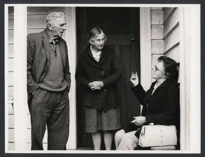 Mr J. Paitry (83) and Mrs C. Paitry, oldest residents in Swanson from 1910
