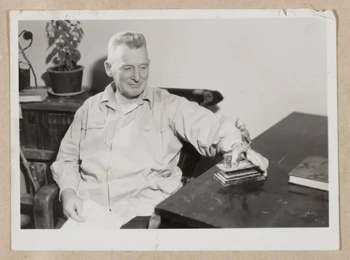 Rewi Alley at Lanchow (Lanzhou), Gansu Province, China