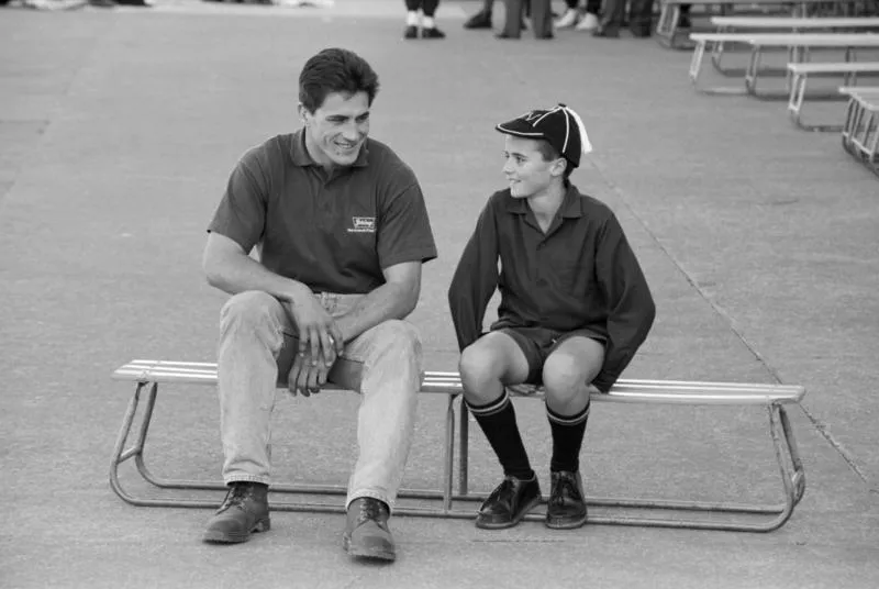 Ross Shield Rugby Tournament Captain, Damian Duthie and Dallas Seymour