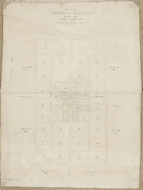 Map, Township of Woodville