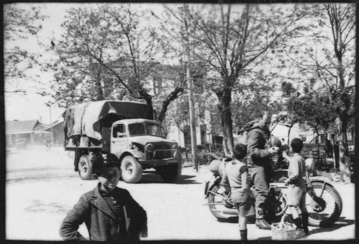Sergeant Cook, of (5th Field Ambulance, Army Service Corps?) in (Pharsalos?), Greece - Photograph taken by Ian Macphail.