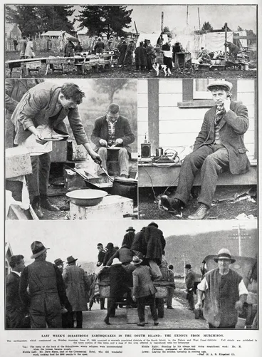 Last week's disastrous earthquakes in the South Island: the exodus from Murchison Image: Last week's disastrous earthquakes in the South Island: the exodus from Murchison