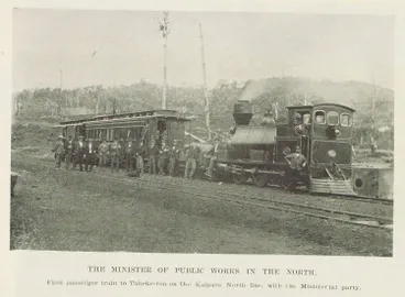 Image: The Minister of public works in the north