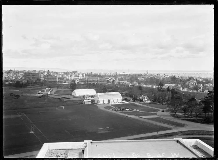 Wintergardens from the Auckland Museum, 1929