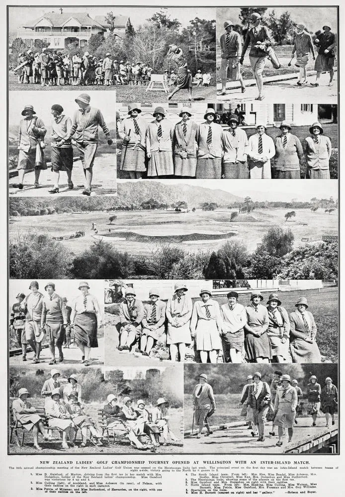New Zealand ladies' golf championship tourney opened at Wellington with an inter-Island match