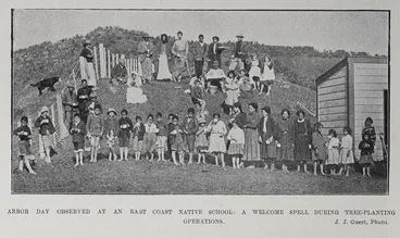 Arbor Day Observed At An East Coast Native School Image: Arbor Day Observed At An East Coast Native School