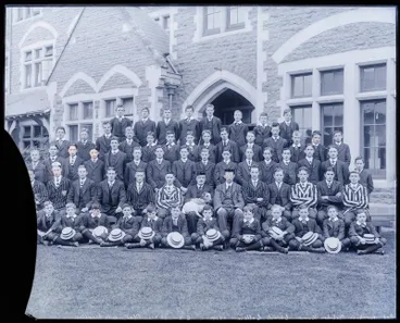 Image: Glass Plate Negative: Christ College group