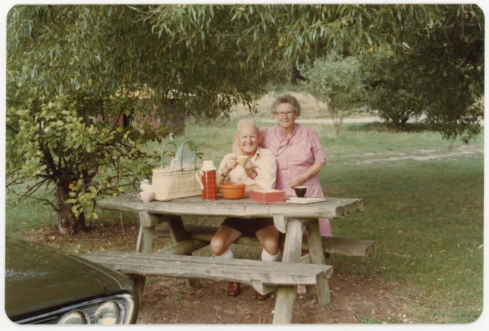 Len Benge and Jessie Munn (nee Benge); ca 1970s