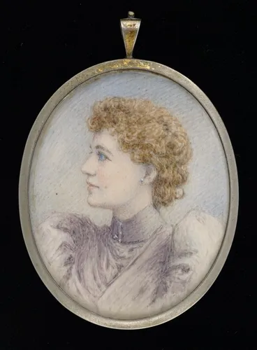 Image: Miniature portrait of Edith Hinshelwood, nee Moresby