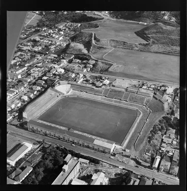 Image: Aerial view of Berhampore, Wellington, featuring Athletic Park