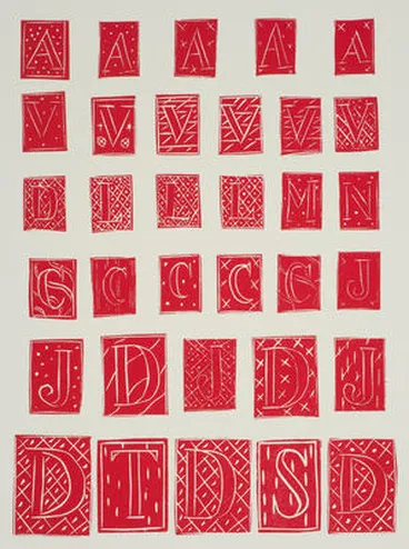 Image: 33 lettrines (33 letters)