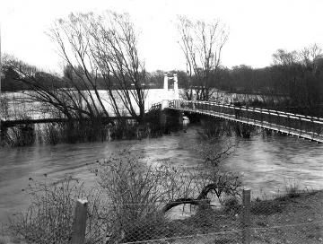 Waipoua River - when in flood in 1924