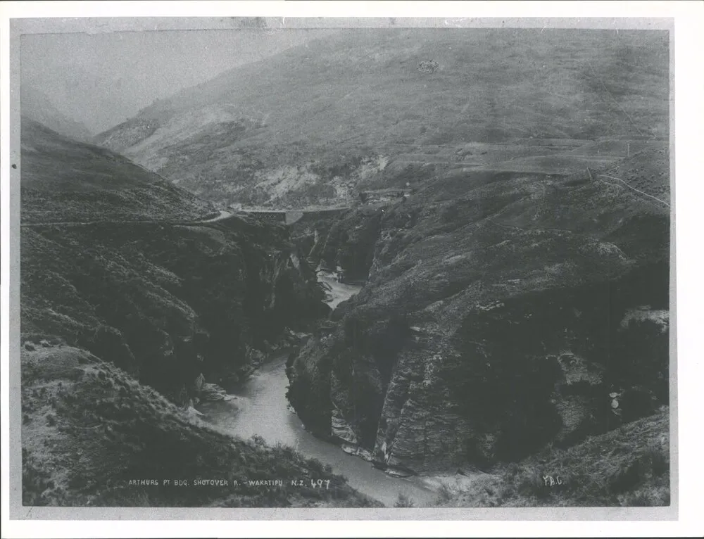 Arthur's Point Bridge, Shotover River, Wakatipu, N.Z.