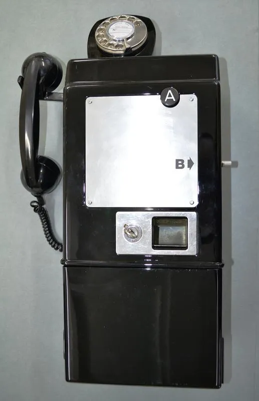 Telephone Coin Operated Pay Phone