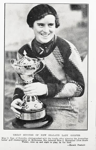 Image: Great success of New Zealand lady golfer