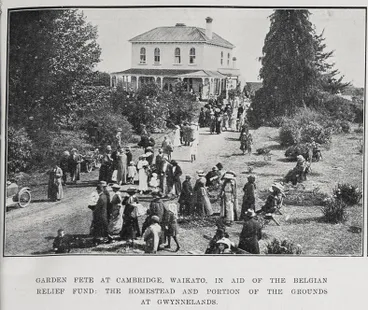 Image: Garden fete at Cambridge, Waikato, in aid of the Belgian Relief Fund