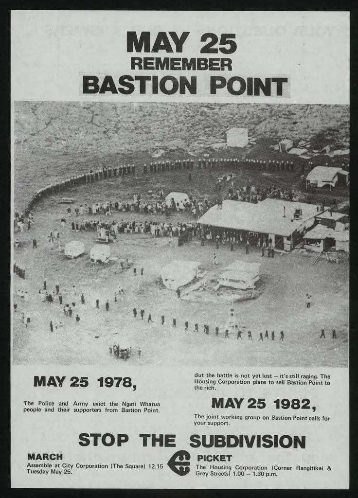 Remember Bastion Point flyer