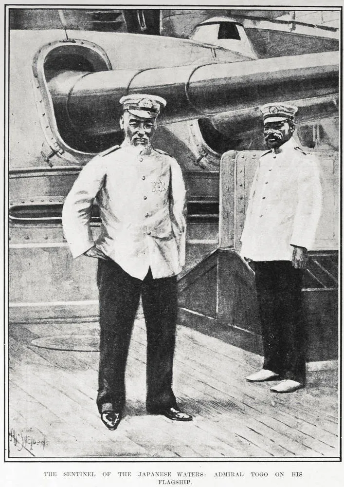 THE SENTINEL OF THE JAPANESE WATERS: ADMIRAL TOGO ON HIS FLAGSHIP