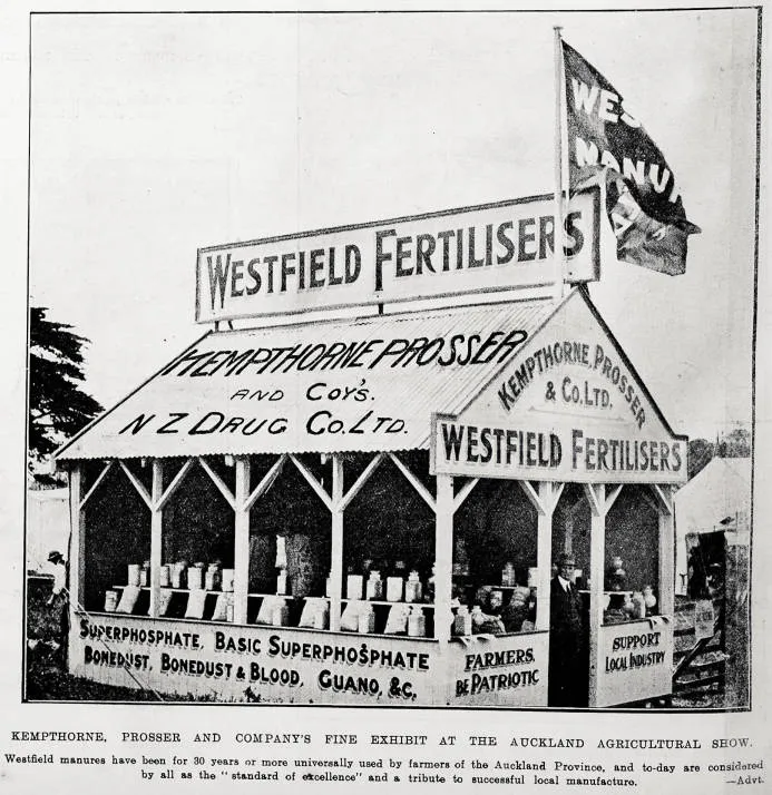 Kempthorne, Prosser and Company's fine exhibit at the Auckland Agricultural Show