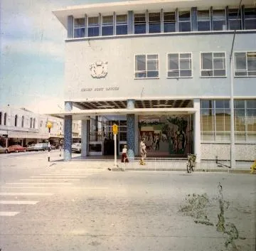 E. Mervyn Taylor mural in the Masterton Post Office building: Photograph